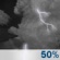 Sunday Night: Scattered Showers And Thunderstorms