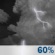Overnight: Showers and thunderstorms likely. Mostly cloudy, with a low around 55. Southeast wind around 10 mph. Chance of precipitation is 60%. New rainfall amounts between a tenth and quarter of an inch possible. Overnight: Showers And Thunderstorms Likely