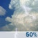 This Afternoon: Scattered showers and thunderstorms. Partly sunny. High near 85, with temperatures falling to around 78 in the afternoon. Southeast wind 5 to 15 mph. Chance of precipitation is 50%. New rainfall amounts less than a tenth of an inch possible. This Afternoon: Scattered Showers And Thunderstorms